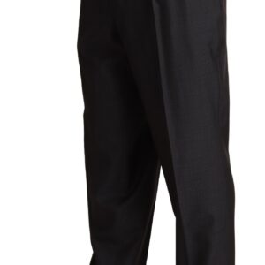 Gray Wool Blend Formal Trousers Pants