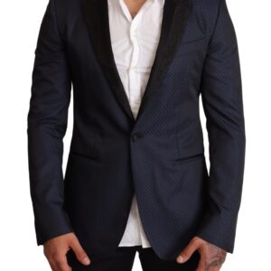 Blue Wool Slim Fit MARTINI Blazer Jacket