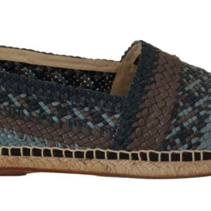 Blue Gray Slip On Buffalo Espadrille Shoes