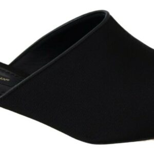 Black Grosgrain Slides Sandals Women Shoes