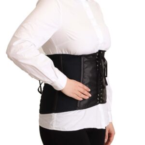Black Corset Belt Stretch Waist Strap Top