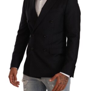 Black Dotted Double Breasted MARTINI Jacket