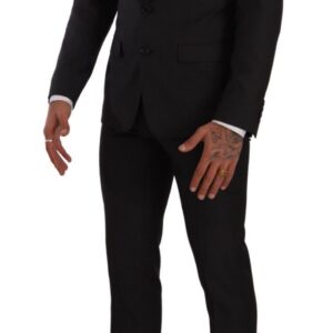 Black MARTINI Single Breasted 2 Piece Suit