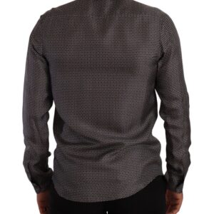 Gray Fantasy Pattern Pajama Top Mens Shirt