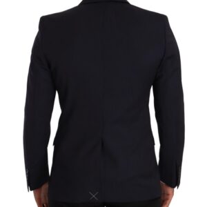 Dark Blue Single Breasted Coat MARTINI Blazer