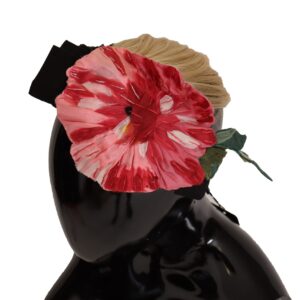 Black Silk White Hair Parrucchiera Diadem Headband
