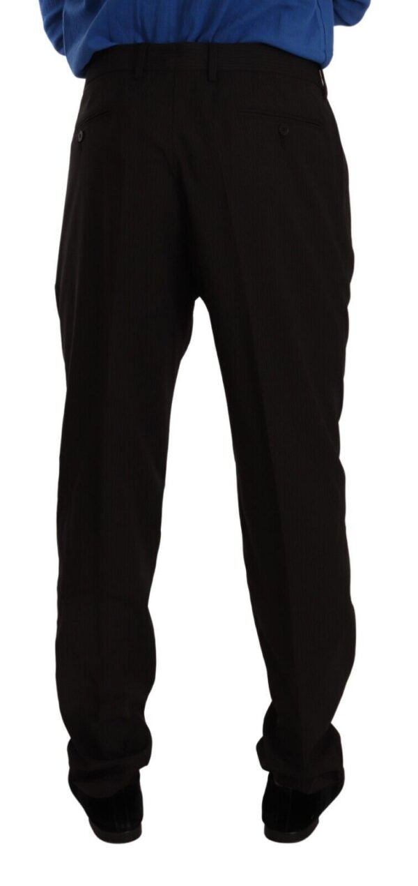 Brown Wool Skinny Formal Dress Pants