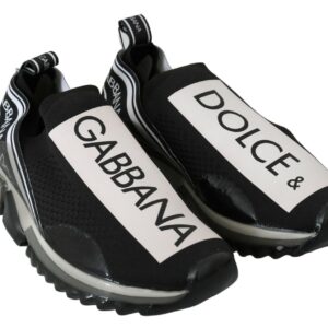 Black White SORRENTO Sport Stretch Sneakers