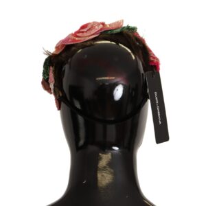 Multicolor Sequined Lurex Black Hair Headband