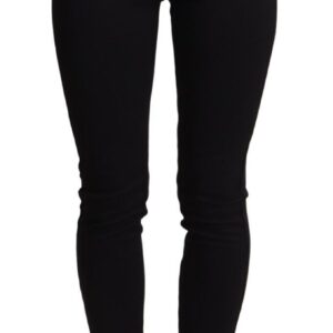 Black High Waist Skinny Slim Fit Pants
