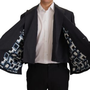 Blue Linen Formal Mens Blazer Jacket