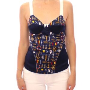 Blue Sailor Motive Tank Top