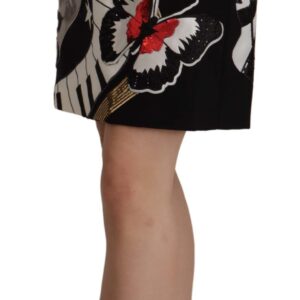 Black Love Clock Sequined Piano Skirt