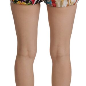 Multicolor High Waist Hot Pants Shorts