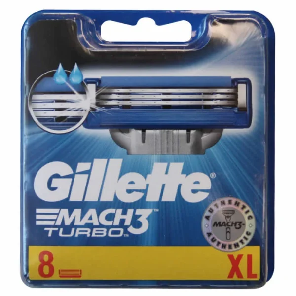 Gillete Mach3 Turbo 8 Units XL