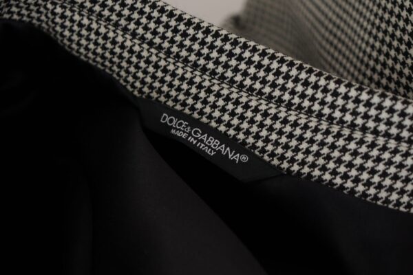 Gray Checkered Single Breasted Jacket Blazer