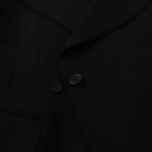 Black Wool Single Breasted Jacket Blazer
