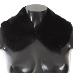 Black Mink Fur Shoulder Collar Scarf