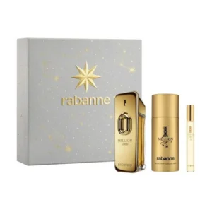Rabanne Million Gold Eau de Parfum Intense Spray 100ml Set 3 Pieces - Jag Couture London