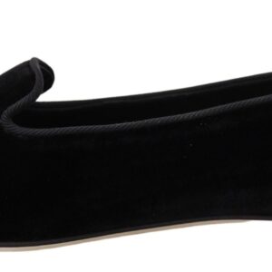Black Velvet Slip Ons Loafers Flats Shoes