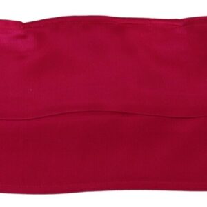 Red Cotton Pleated Elastic Ear Strap One Size Face Mask