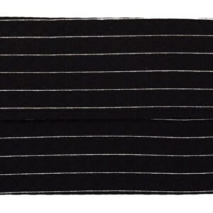 Black White Stripes Elastic Ear Strap One Size Face Mask