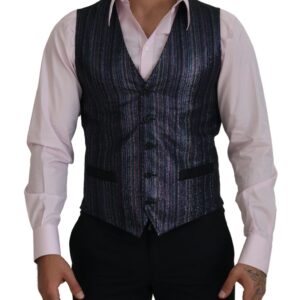 Multicolor Polyester Waistcoat Dress Formal Vest
