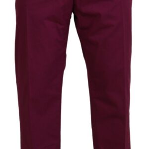 Magenta Cotton DG Logo Pocket Trouser Pants