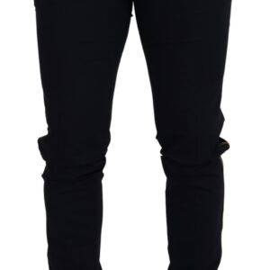Black Wool Slim Formal Pants