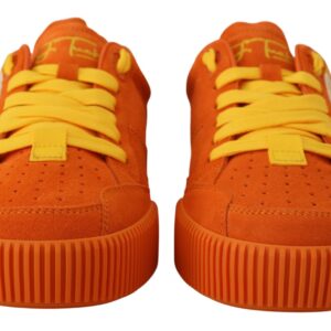 Orange Leather P.j. Tucker Sneakers Shoes