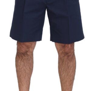 Blue Chinos Cotton Stretch Casual Shorts
