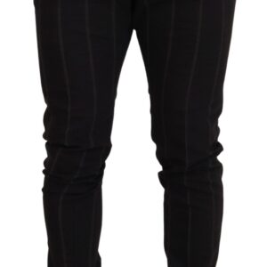 Black Wool Chino Formal Men Pants