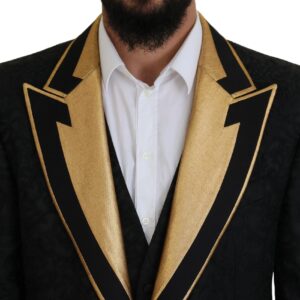 Black Gold Fantasy Tuxedo Slim Fit Suit