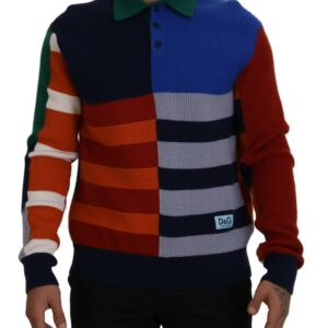 Multicolor Stripes Wool Pullover Sweater