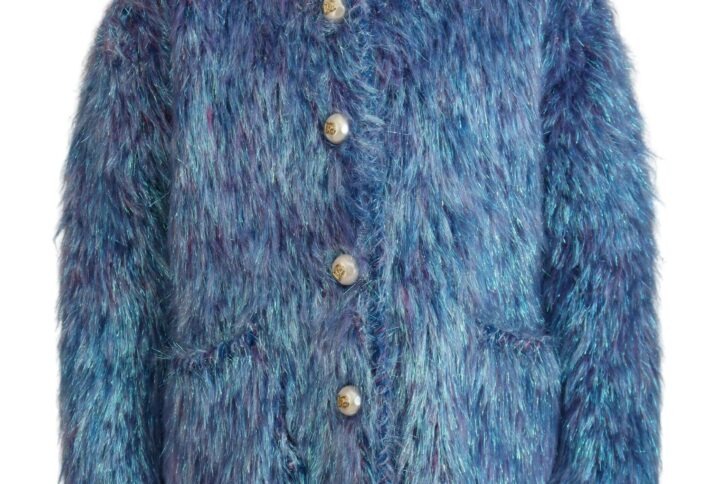Multicolor Polyester Fringes Coat Jacket - Jag Couture London