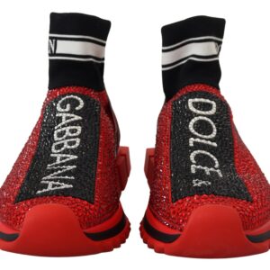 Red Bling Sorrento Sneakers Socks Shoes