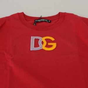 Red Cotton DG Logo Tank Top T-shirt