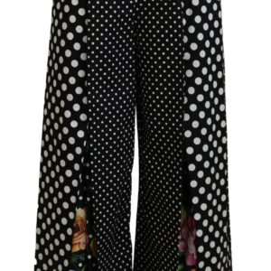 Multicolor Polka Dots High Waist  Pants