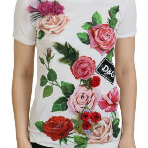 White Rose DGLogo Printed Short Sleeves Top