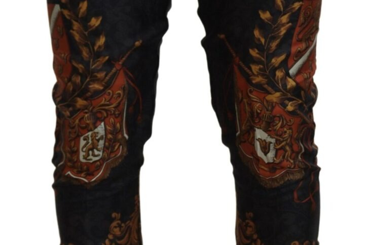 Gray Silk Baroque Crown Trousers Sport Pants - Jag Couture London