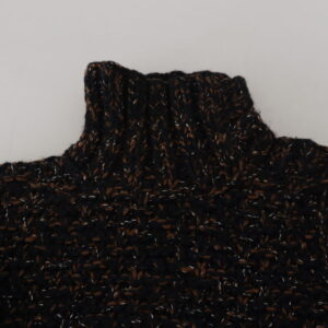 Brown Fatto A Mano Turtleneck Pullover Sweater