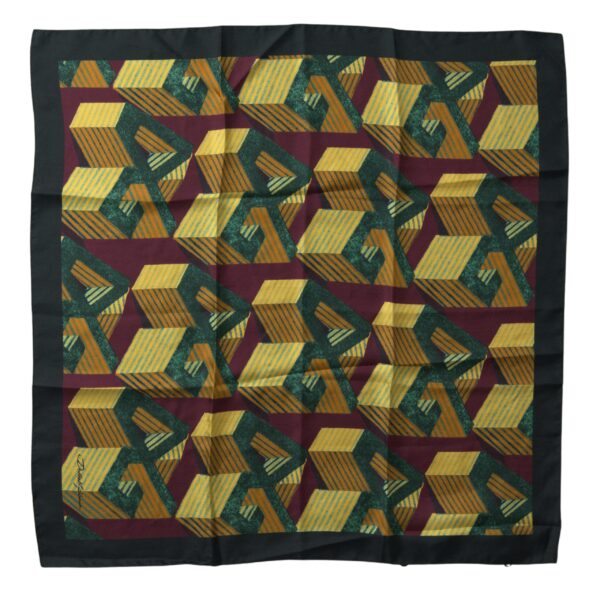 Multicolor Printed Square Handkerchief Scarf