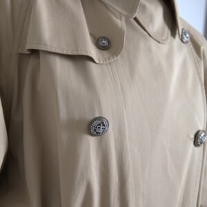 Khaki Double Breasted Trench Coat Jacket
