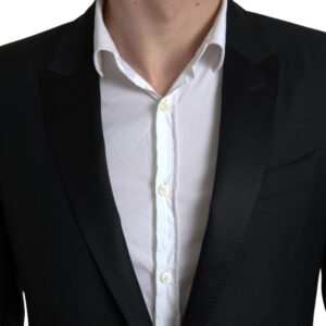 Black Wool Single Breasted MARTINI Blazer