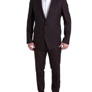 Maroon 2 Piece Single Breasted MARTINI Suit