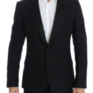 Black wool silk SICILIA blazer