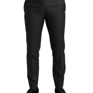 Dark Gray Stretch Slim Formal Pants