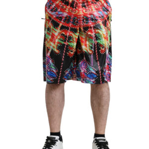 Multicolor Luminarie Print Men Bermuda Shorts
