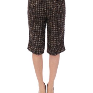 Multicolor wool shorts pants