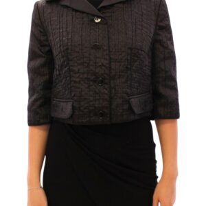 Black Short Bolero Shrug Jacket Coat